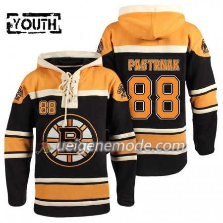 Kinder Eishockey Boston Bruins David Pastrnak 88 Schwarz Sawyer Hooded Sweatshirt